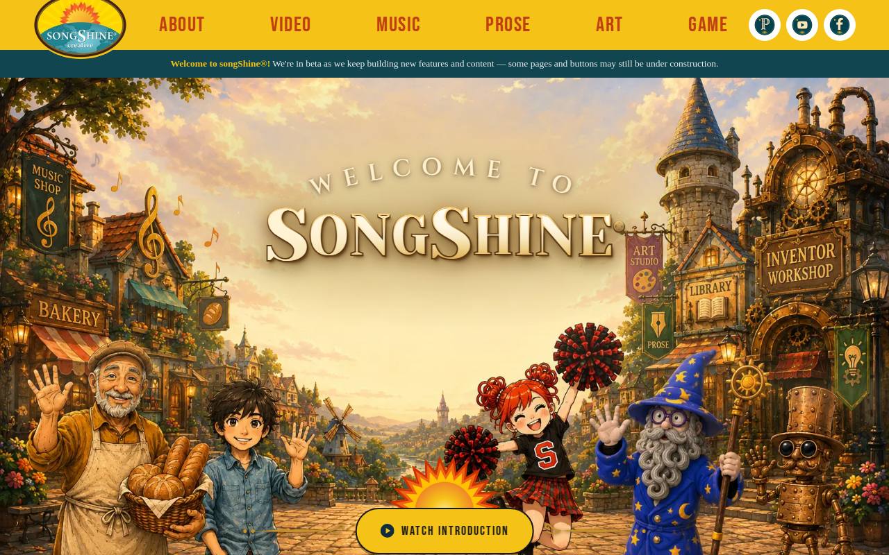 Screenshot of songshine.com